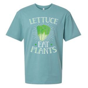 Animal Love Vegetarian Vegan Lettuce Eat Plants Cool Gift Sueded Cloud Jersey T-Shirt