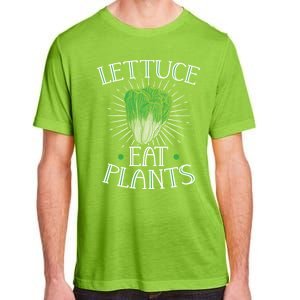 Animal Love Vegetarian Vegan Lettuce Eat Plants Meaningful Gift Adult ChromaSoft Performance T-Shirt