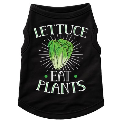 Animal Love Vegetarian Vegan Lettuce Eat Plants Meaningful Gift Doggie Tank