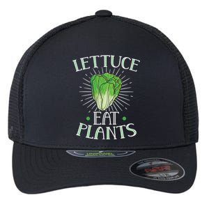 Animal Love Vegetarian Vegan Lettuce Eat Plants Meaningful Gift Flexfit Unipanel Trucker Cap