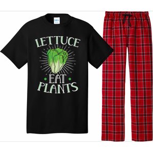 Animal Love Vegetarian Vegan Lettuce Eat Plants Meaningful Gift Pajama Set