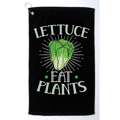 Animal Love Vegetarian Vegan Lettuce Eat Plants Meaningful Gift Golf Towel