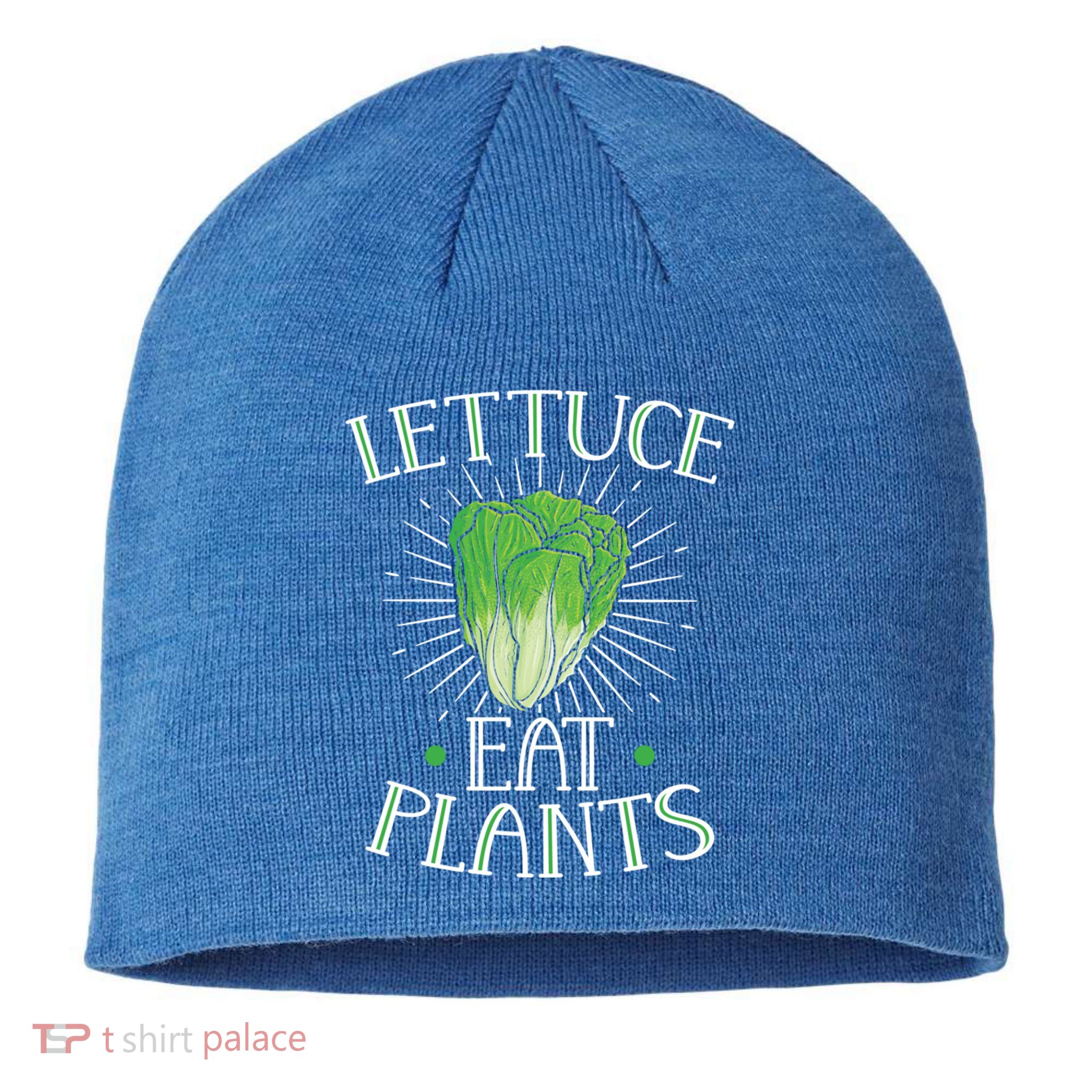 Animal Love Vegetarian Vegan Lettuce Eat Plants Meaningful Gift Sustainable Beanie