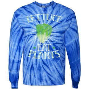 Animal Love Vegetarian Vegan Lettuce Eat Plants Meaningful Gift Tie-Dye Long Sleeve Shirt