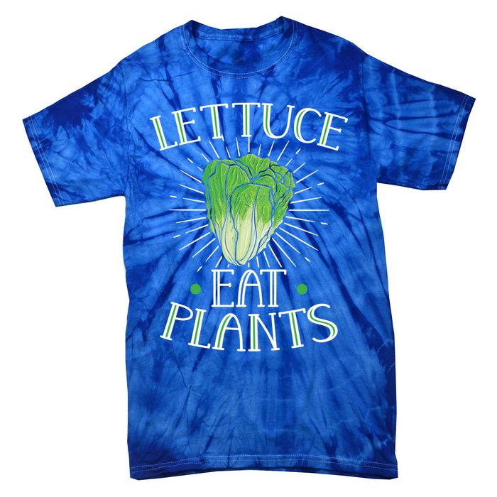 Animal Love Vegetarian Vegan Lettuce Eat Plants Meaningful Gift Tie-Dye T-Shirt