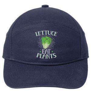 Animal Love Vegetarian Vegan Lettuce Eat Plants Meaningful Gift 7-Panel Snapback Hat