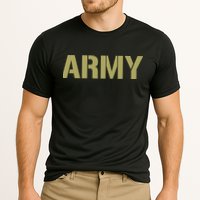 Army Logo Vintage Thin Line American Flag Back And Front Performance Shirt