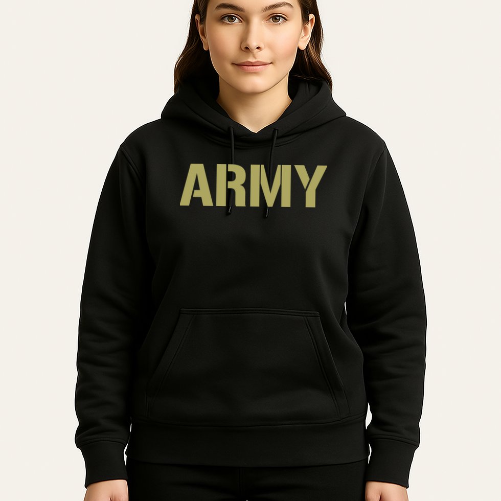 Army Logo Vintage Thin Line American Flag Back And Front Hoodie
