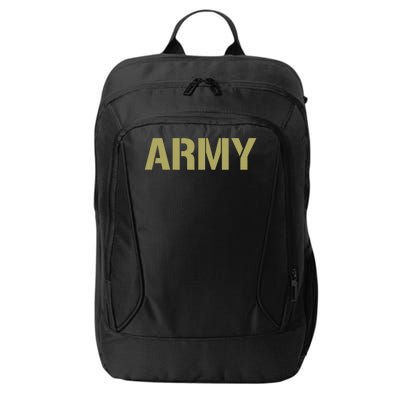 Army Logo Vintage Thin Line American Flag Back And Front City Backpack