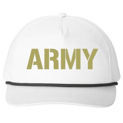 Army Logo Vintage Thin Line American Flag Back And Front Snapback Five-Panel Rope Hat