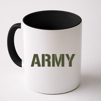Army Logo Vintage Thin Line American Flag Back And Front Mug