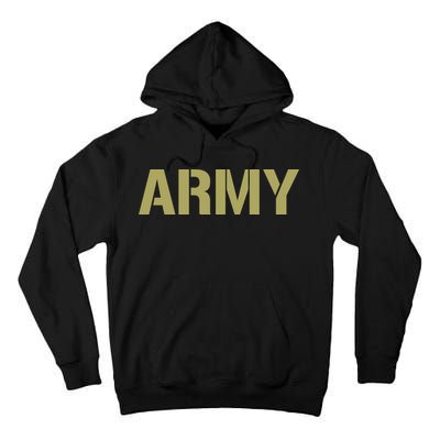 Army Logo Vintage Thin Line American Flag Back And Front Tall Hoodie