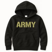Army Logo Vintage Thin Line American Flag Back And Front Kids Hoodie