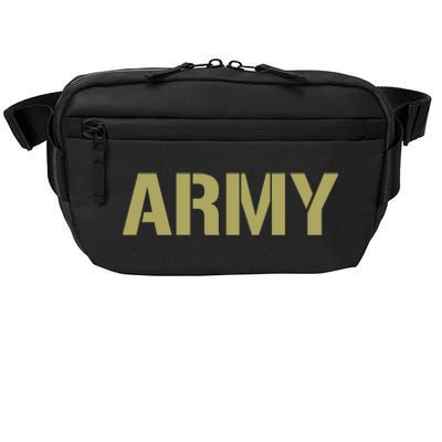 Army Logo Vintage Thin Line American Flag Back And Front Crossbody Pack