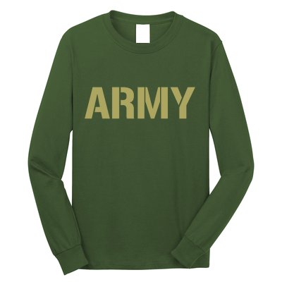 Army Logo Vintage Thin Line American Flag Back And Front Long Sleeve Shirt