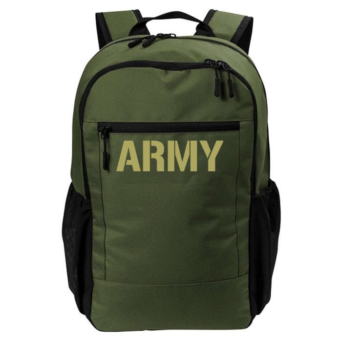 Army Logo Vintage Thin Line American Flag Back And Front Daily Commute Backpack