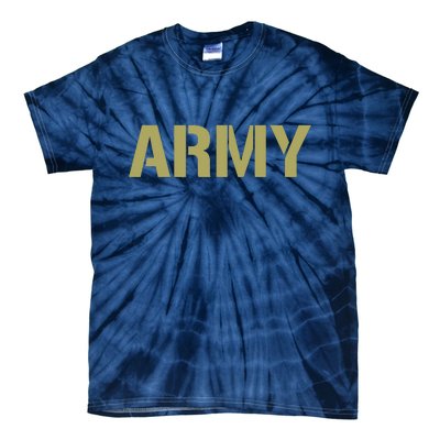 Army Logo Vintage Thin Line American Flag Back And Front Tie-Dye T-Shirt