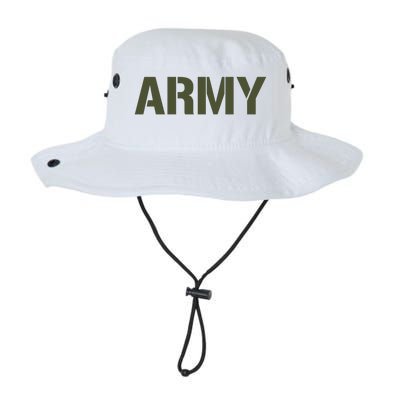 Army Logo Vintage Thin Line American Flag Back And Front Legacy Cool Fit Booney Bucket Hat