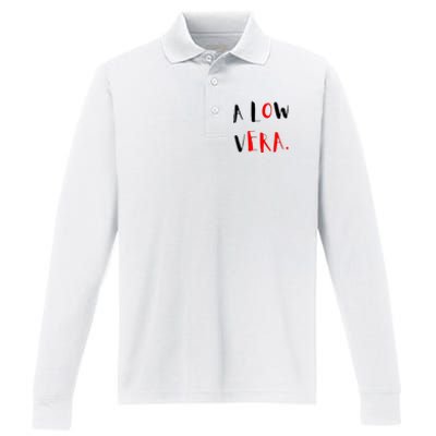 A Low Vera Performance Long Sleeve Polo