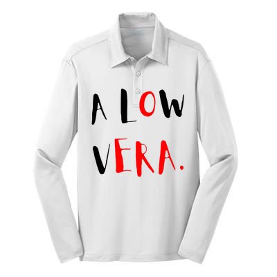 A Low Vera Silk Touch Performance Long Sleeve Polo