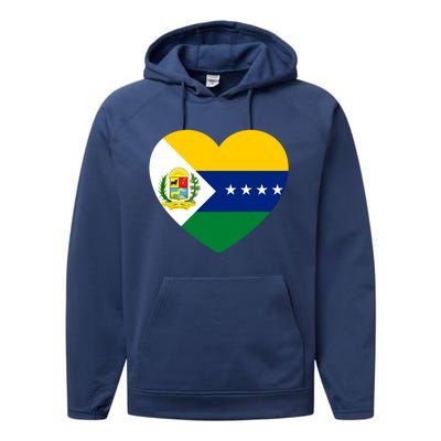 Apure Love Venezuela Gift Performance Fleece Hoodie