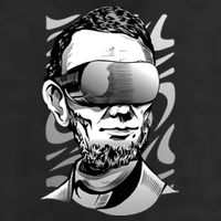 Abraham Lincoln Virtual Reality Glasses Cool Comfort Performance Bucket Hat