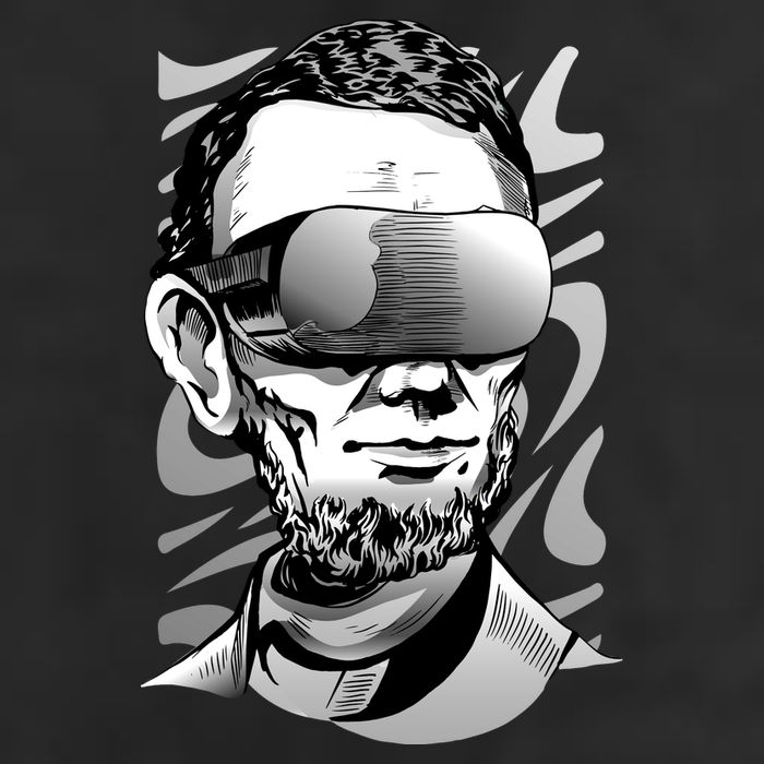 Abraham Lincoln Virtual Reality Glasses Cool Comfort Performance Bucket Hat