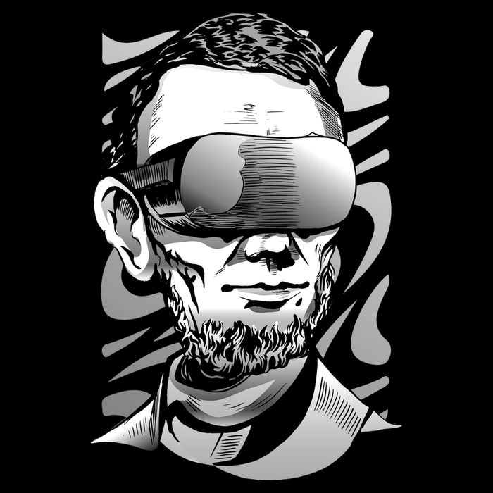 Abraham Lincoln Virtual Reality Glasses Drawstring Bag