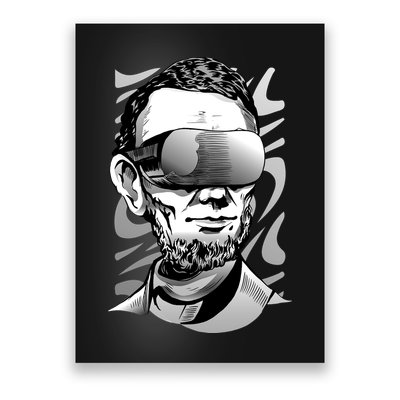 Abraham Lincoln Virtual Reality Glasses Poster