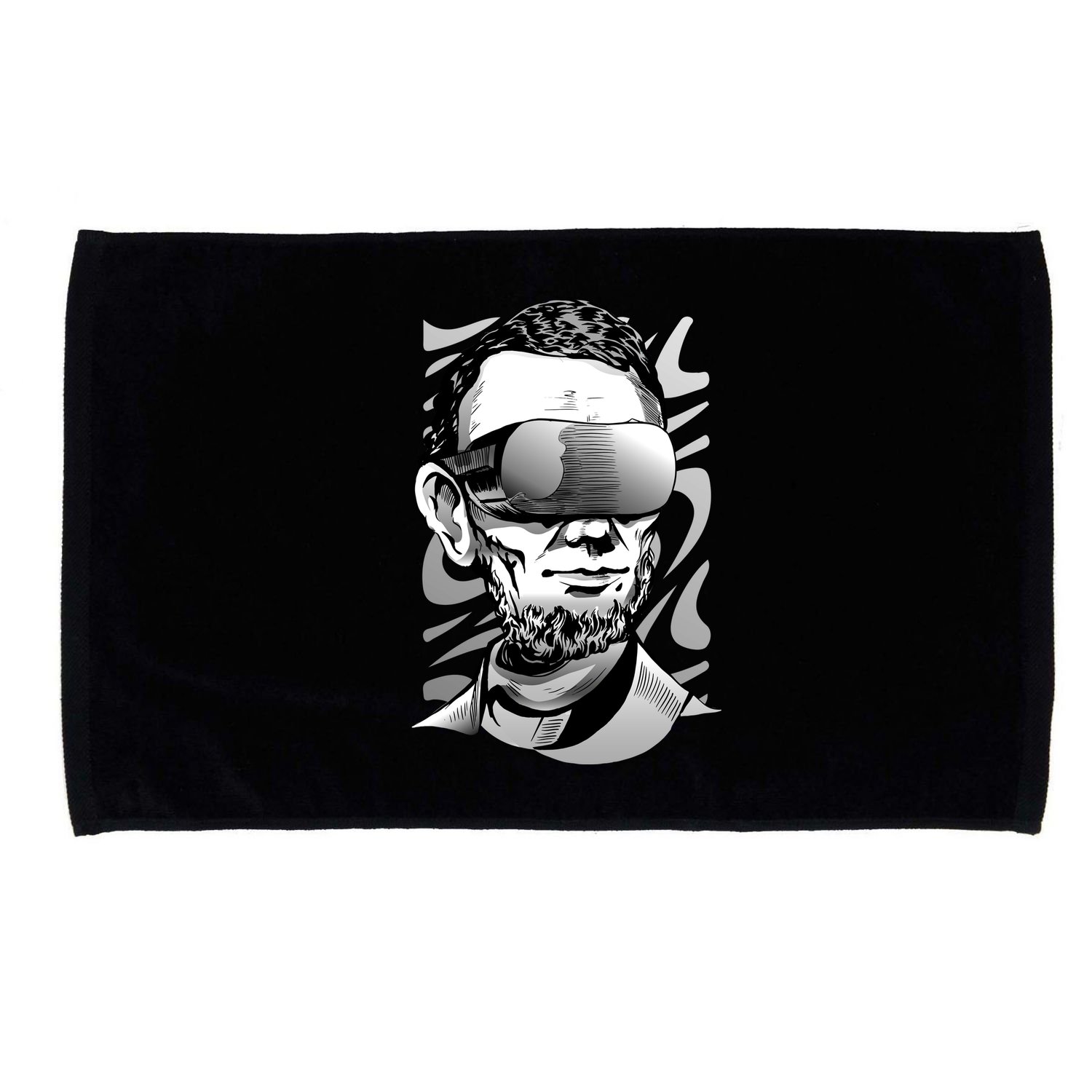 Abraham Lincoln Virtual Reality Glasses Microfiber Hand Towel