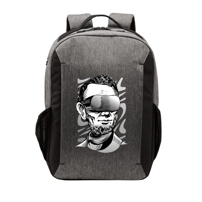 Abraham Lincoln Virtual Reality Glasses Vector Backpack