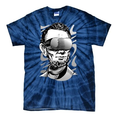 Abraham Lincoln Virtual Reality Glasses Tie-Dye T-Shirt