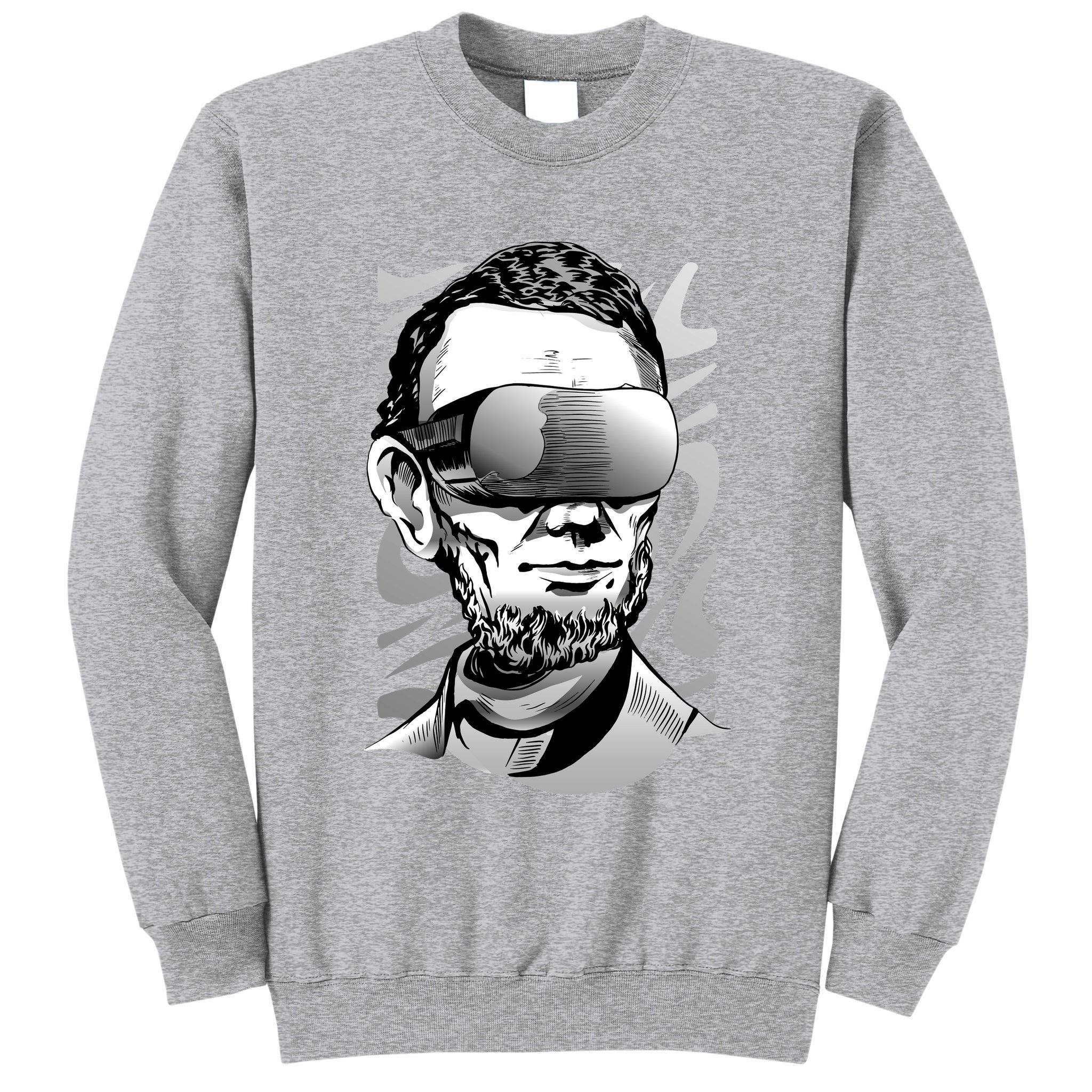 Abraham Lincoln Virtual Reality Glasses Tall Sweatshirt