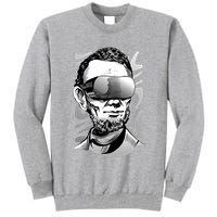 Abraham Lincoln Virtual Reality Glasses Tall Sweatshirt