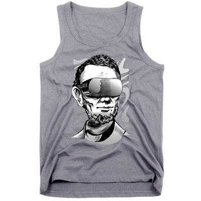 Abraham Lincoln Virtual Reality Glasses Tank Top