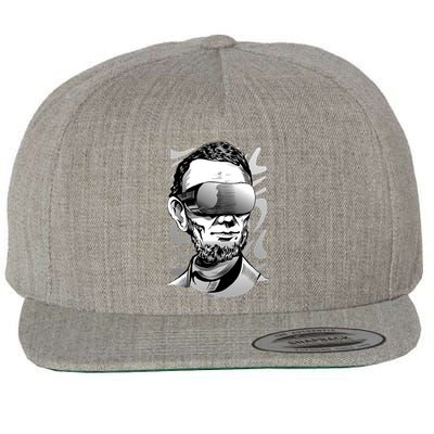 Abraham Lincoln Virtual Reality Glasses Wool Snapback Cap