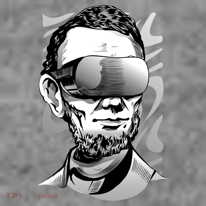 Abraham Lincoln Virtual Reality Glasses Kids T-Shirt
