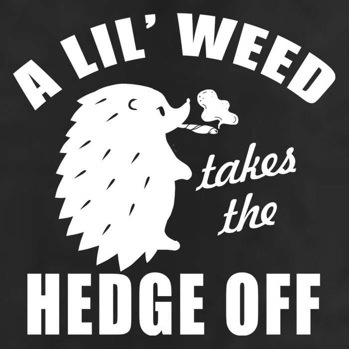 A Lil' Weed Takes The Hedge Off 7 Panel Mesh Trucker Snapback Hat