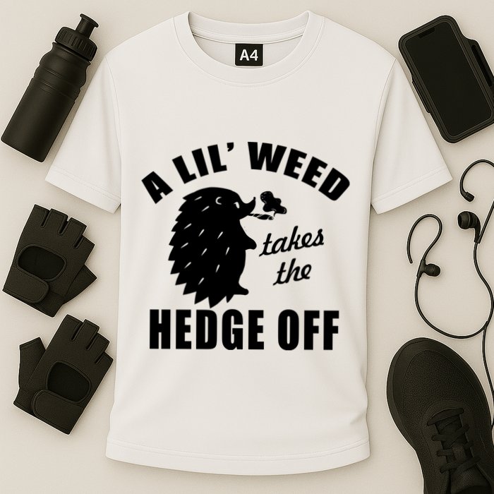 A Lil' Weed Takes The Hedge Off Cooling Performance Crew T-Shirt