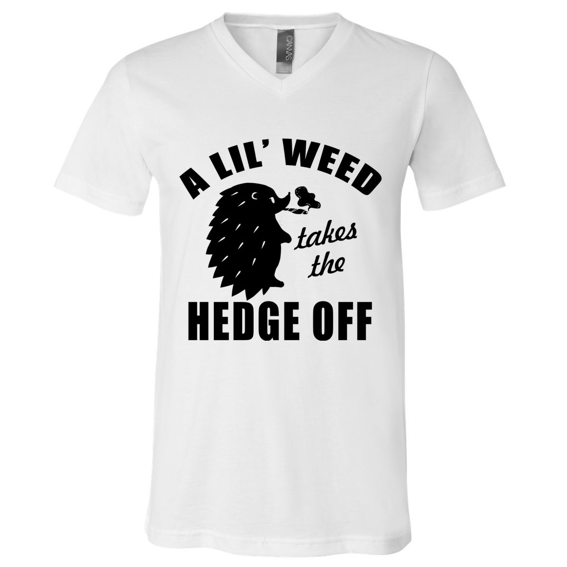 A Lil' Weed Takes The Hedge Off V-Neck T-Shirt