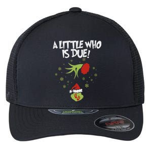 A Little Who Is Due Pregnancy Announcement Flexfit Unipanel Trucker Cap