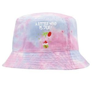 A Little Who Is Due Pregnancy Announcement Tie-Dyed Bucket Hat