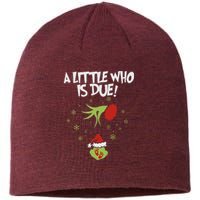 A Little Who Is Due Pregnancy Announcement Sustainable Beanie