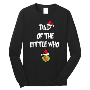 A Little Who Is Due Christmas Pregnancy Couples Matching Long Sleeve Shirt