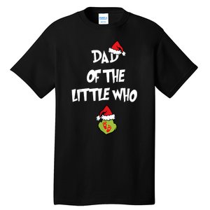 A Little Who Is Due Christmas Pregnancy Couples Matching Tall T-Shirt