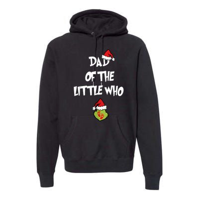 A Little Who Is Due Christmas Pregnancy Couples Matching Premium Hoodie