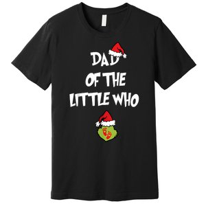 A Little Who Is Due Christmas Pregnancy Couples Matching Premium T-Shirt