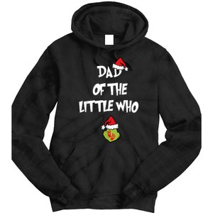 A Little Who Is Due Christmas Pregnancy Couples Matching Tie Dye Hoodie