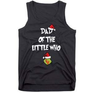 A Little Who Is Due Christmas Pregnancy Couples Matching Tank Top