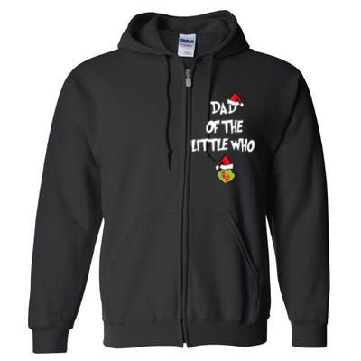 A Little Who Is Due Christmas Pregnancy Couples Matching Full Zip Hoodie